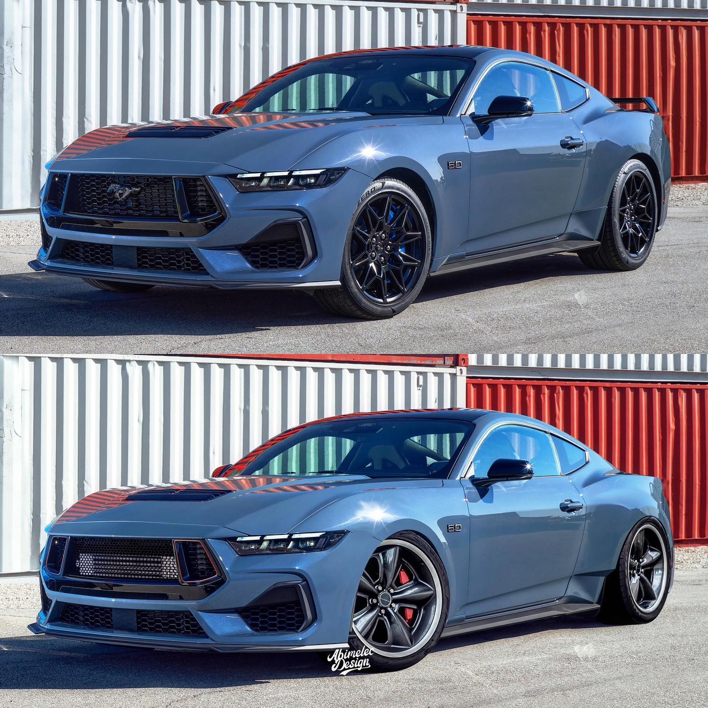 2024 Ford Mustang Is Virtually Slammed And Widebody As Jdm Muscle Cars Should Be 3 