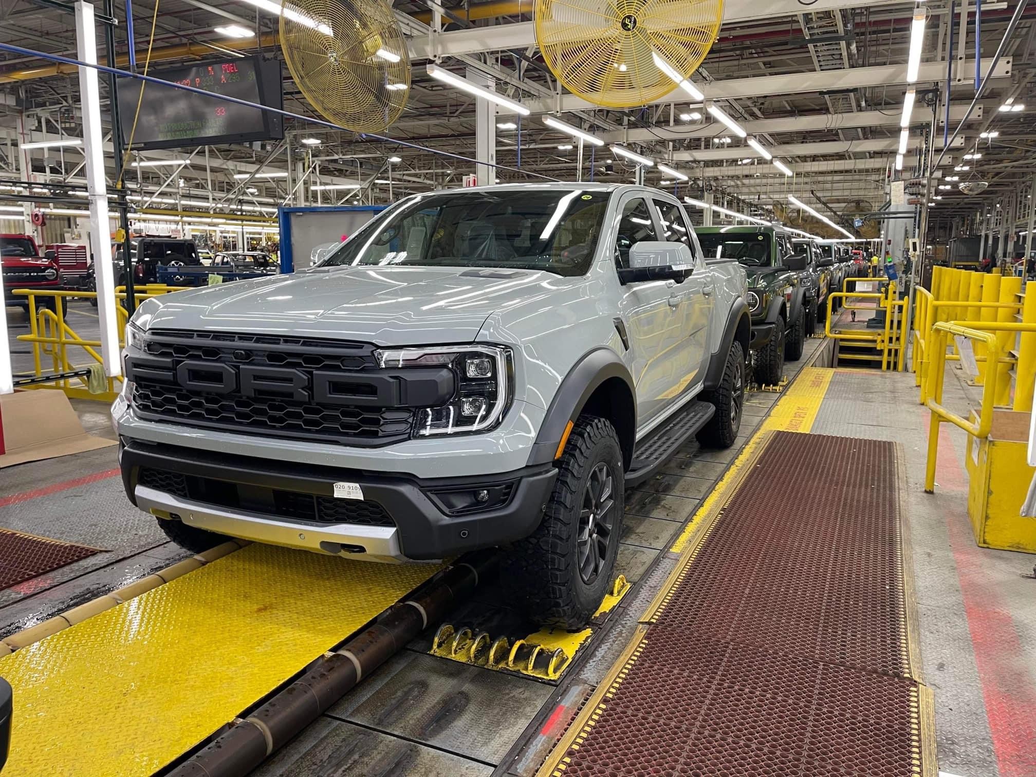 2024 Ford Ranger Raptor Spotted on Production Line at Michigan Assembly