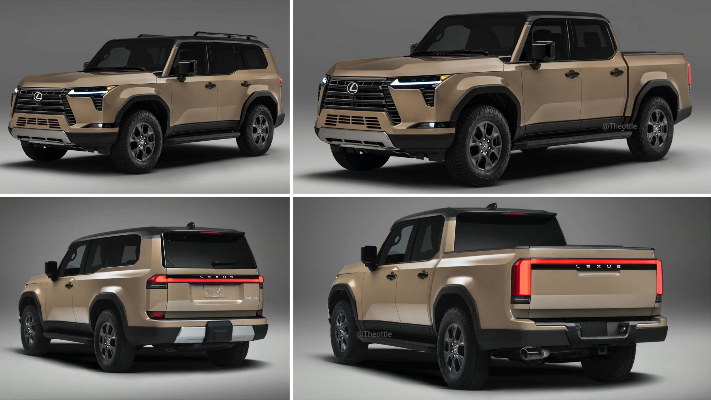 2024 Lexus GX 550 Might Be Ideal for a Pickup Truck Derivative Because