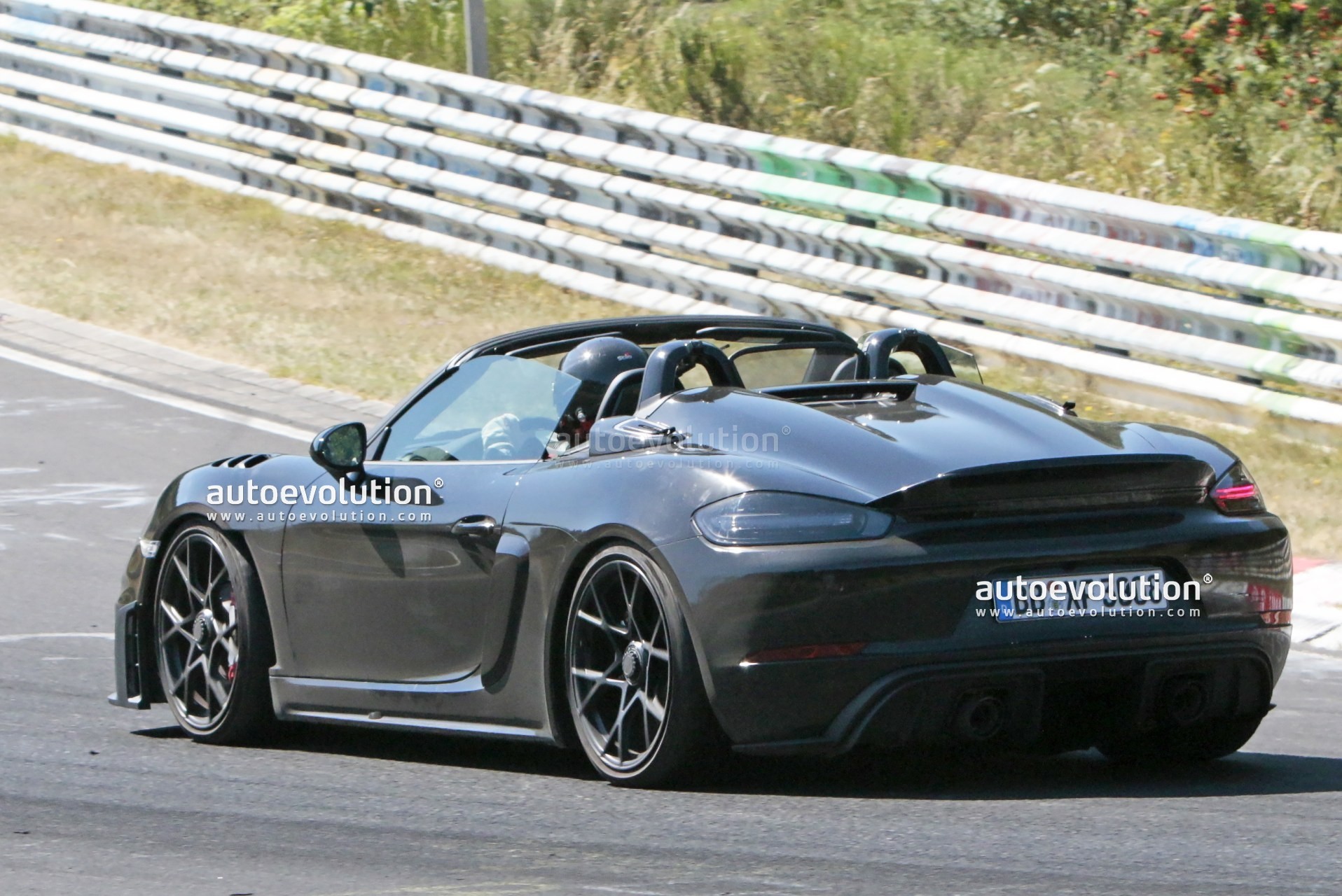 2024 Porsche 718 Boxster Spyder RS Hits the Nurburgring Topless