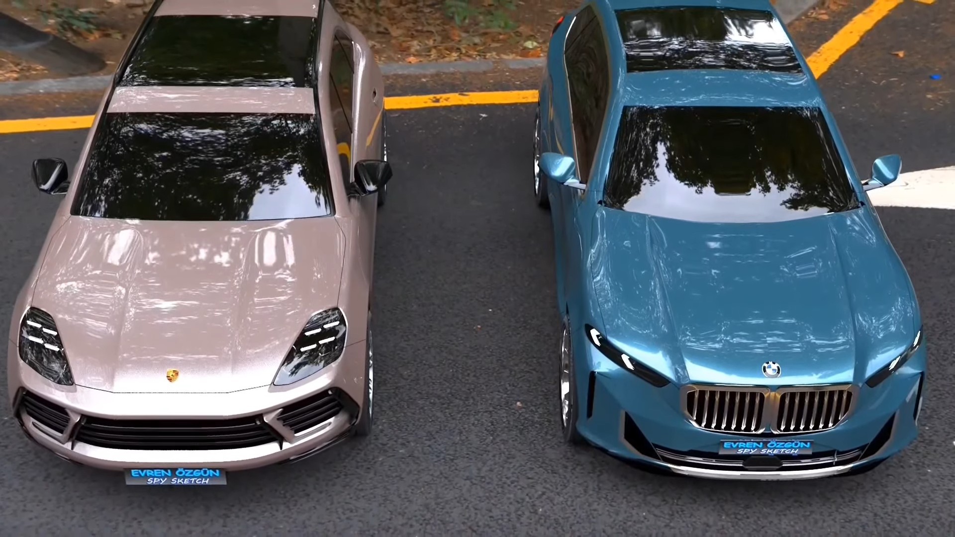 2024 Porsche Cayenne Meets 2024 BMW X5 in CGI Battle of Subtly
