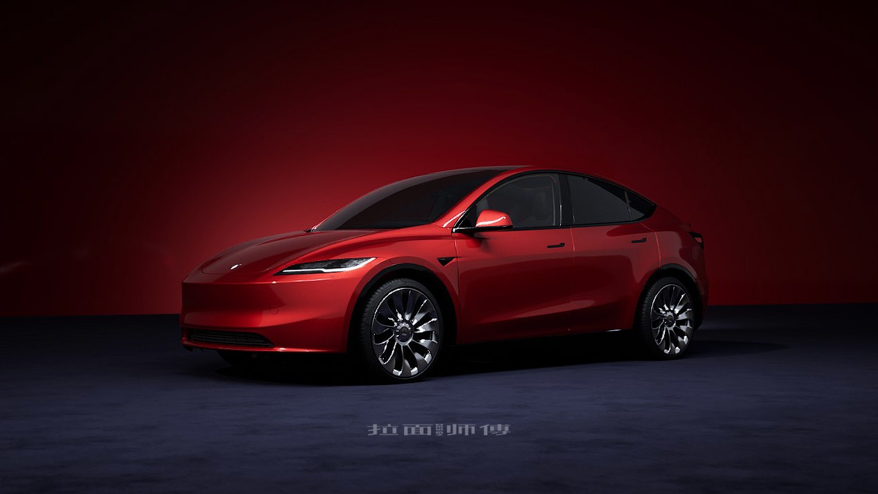 2024 Tesla Model Y Digitally Borrows The Model 3 Highland Design Looks Almost Stunning 7 