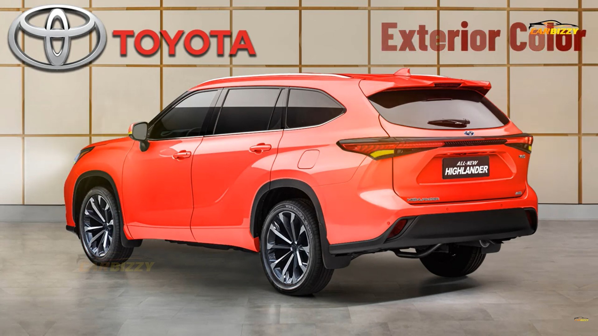 2024 Toyota Highlander Redesign Depicts All the Colorful yet Digital