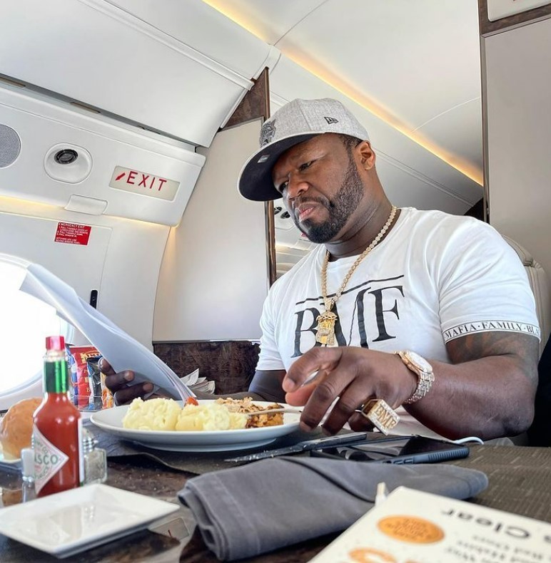 50 Cent bought private jet just to have breakfast and see the sights ...