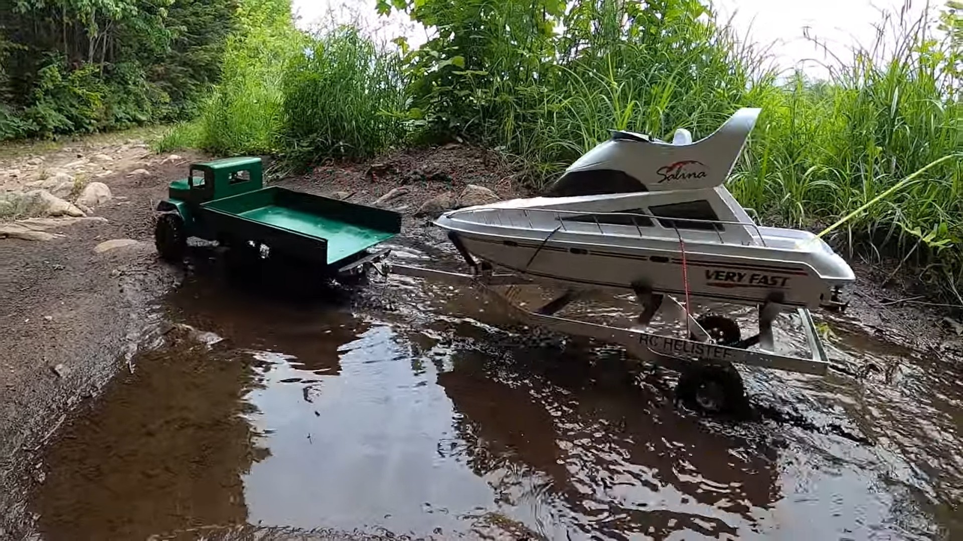 6x6 RC Army Truck Going Off-Road With Fishing Boat Is Summer Leisure Done  Right - autoevolution
