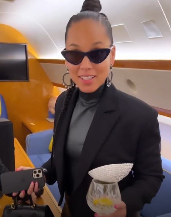 Alicia Keys Turns 41, Has Lavish Birthday Celebration on Private Jet ...