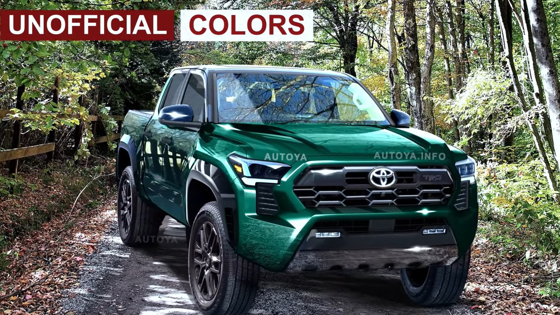 All-New 2024 Toyota Tacoma TRD Unofficial Reveal Shows Everything