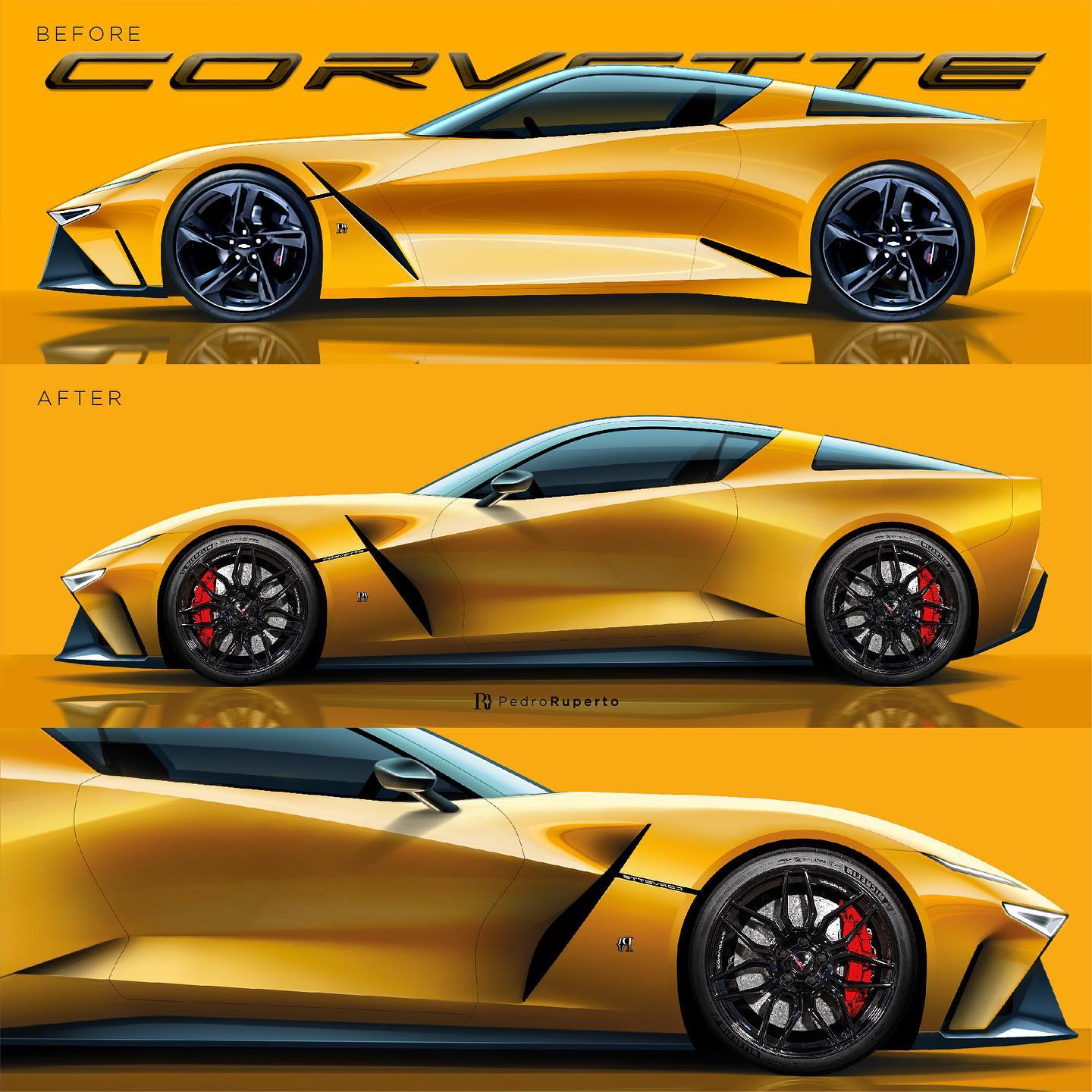 Alternate-Style C8 Chevy Corvette Never Abandoned the Pop-Up Front ...