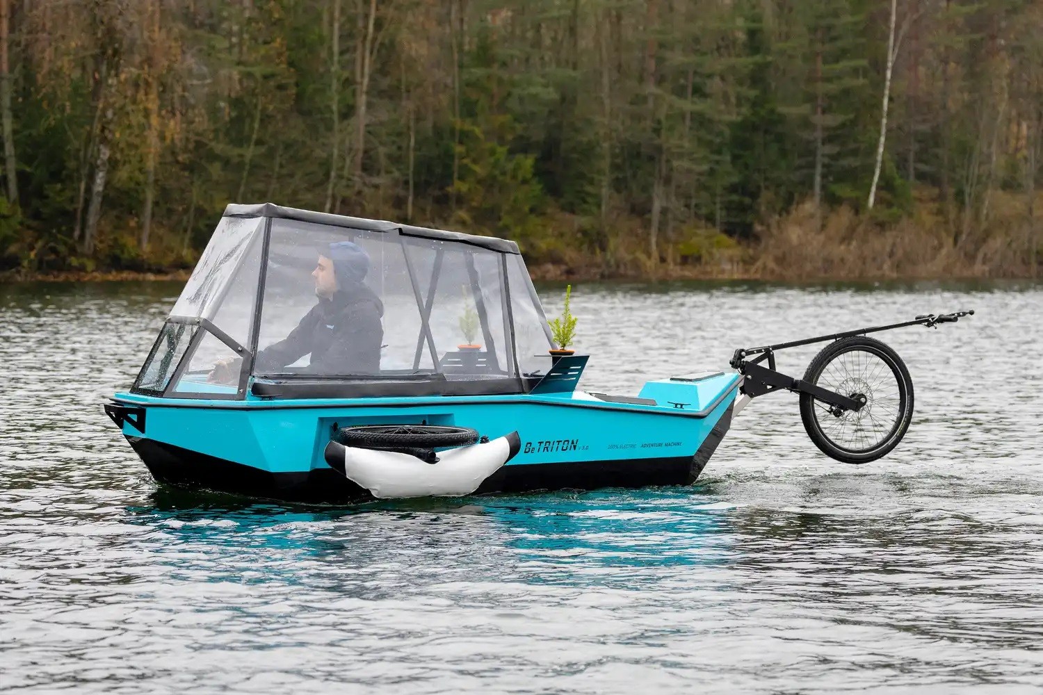 BeTriton Is an Amphibious E-Bike Camper Trailer for Adventures That Go  Beyond Dry Land - autoevolution