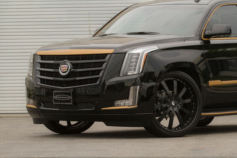 Black and Bronze 2015 Cadillac Escalade on Forgiato Wheels - autoevolution