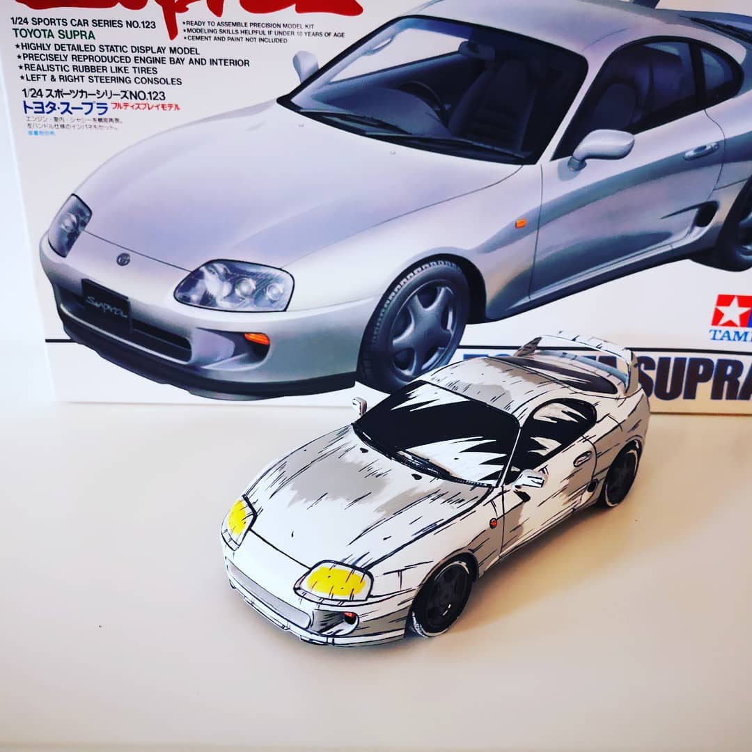 Car Models Painted To Look Like Initial D Cartoons Are Epic Autoevolution