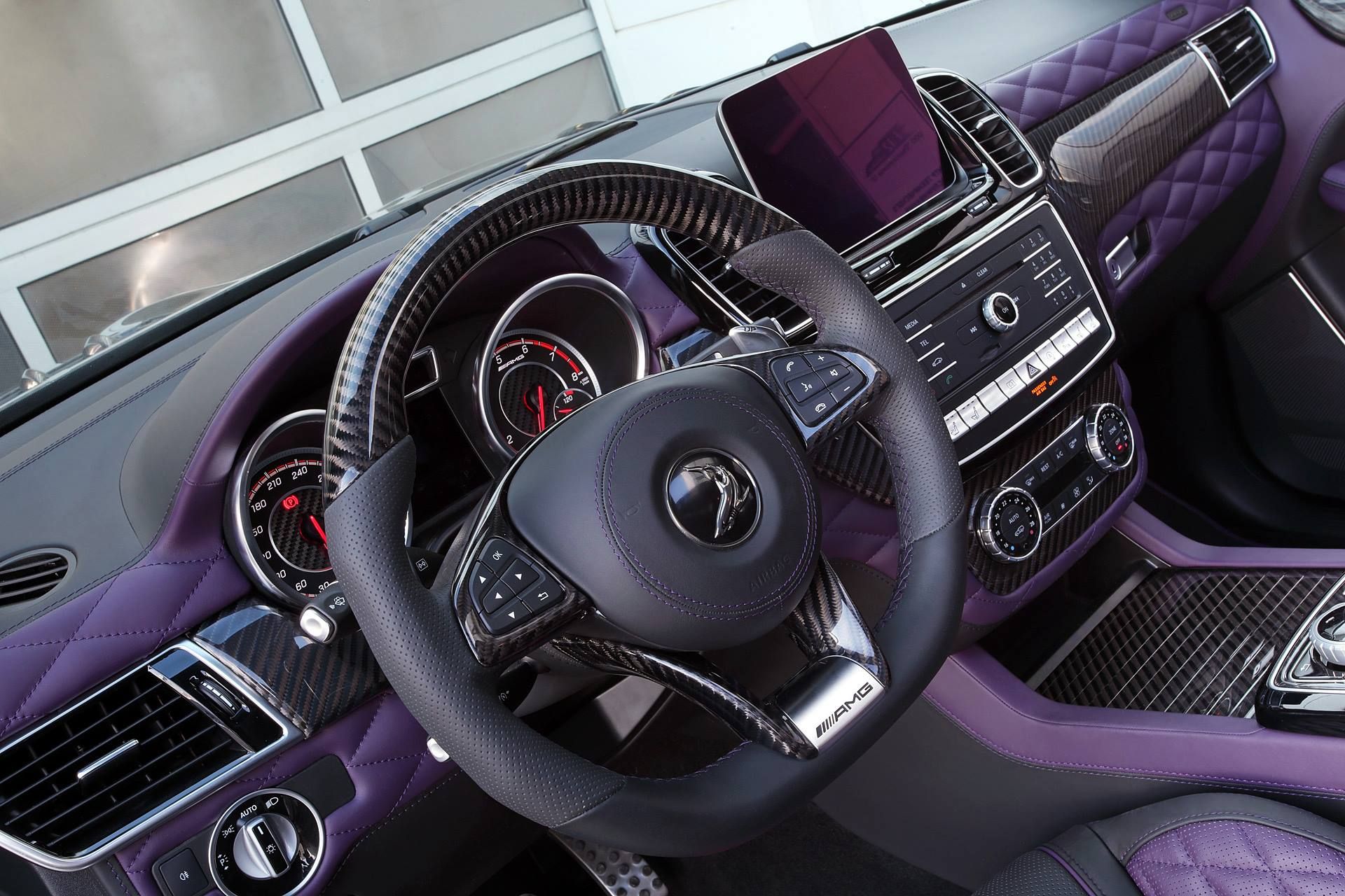 Carbon Mercedes Amg Gle 63 By Topcar Has Purple Leather