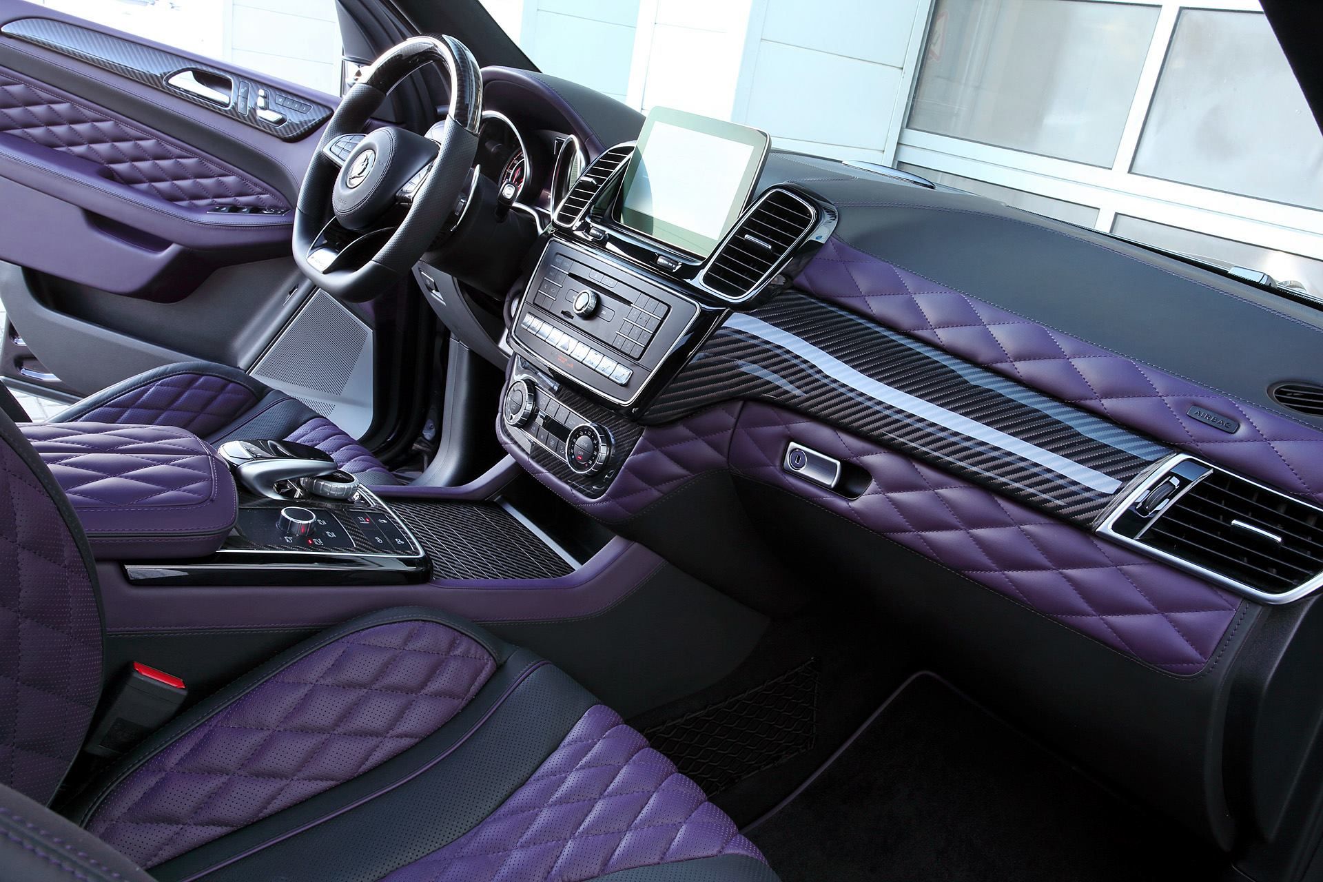 Carbon Mercedes Amg Gle 63 By Topcar Has Purple Leather