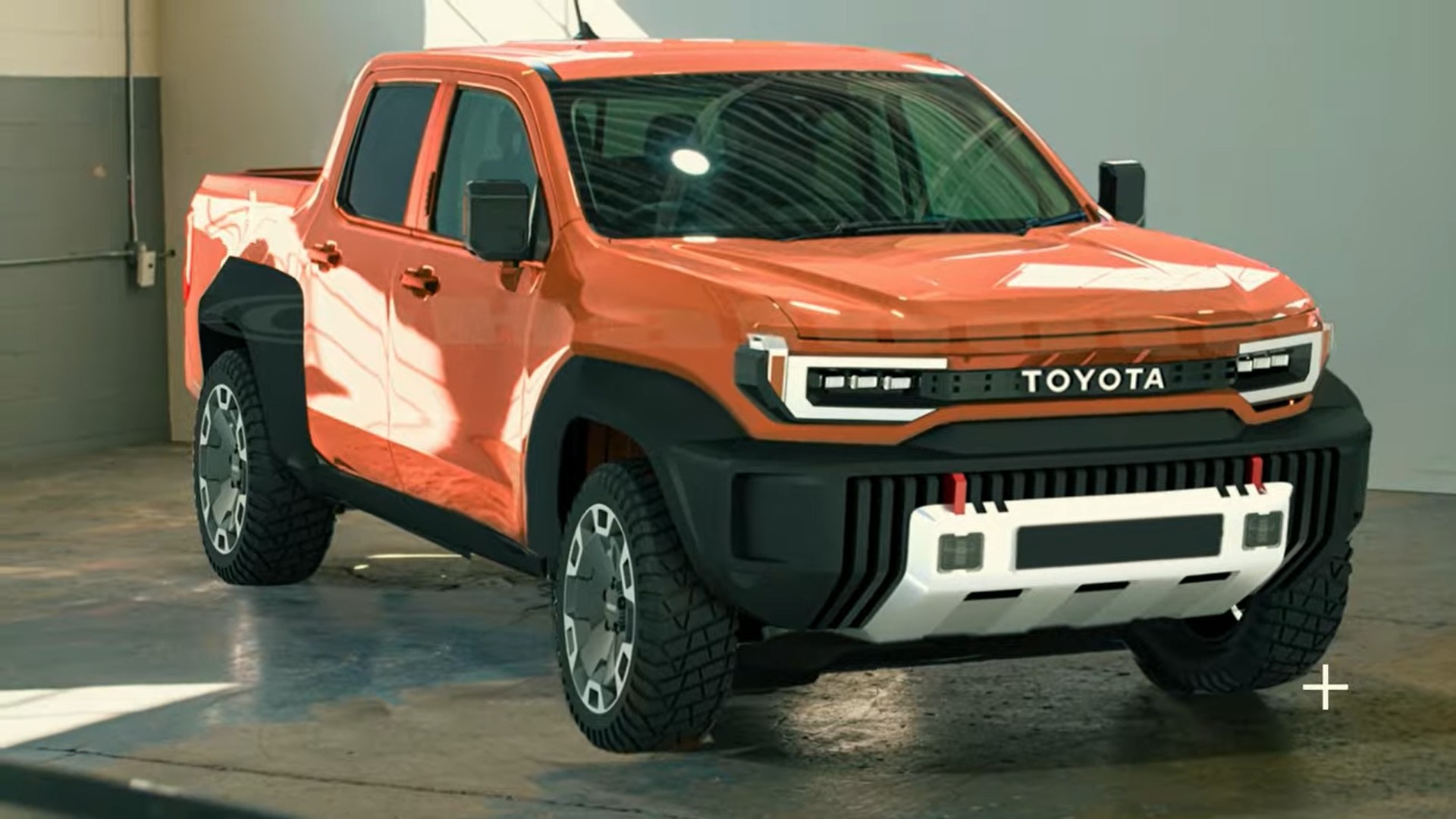 CGI Toyota Stout PHEV Compact Truck Comes Back to Fight Maverick, Santa