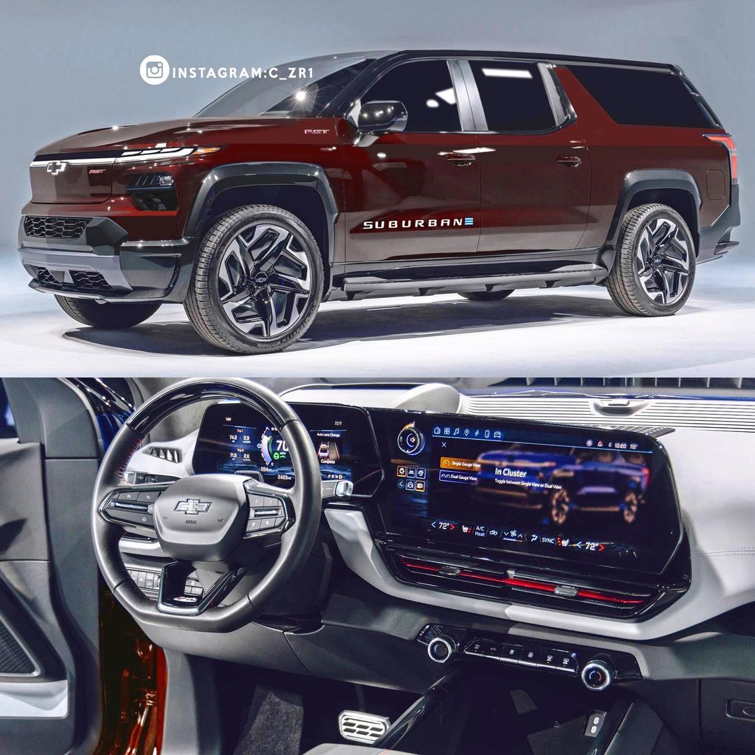 Chevy Tahoe and Suburban RST Digital Twins With 2024 Silverado