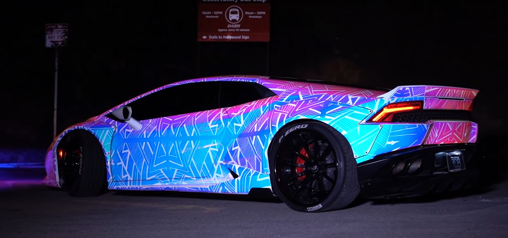 Chris Brown S Glowing Color Flip Huracan Brings Crazy Back
