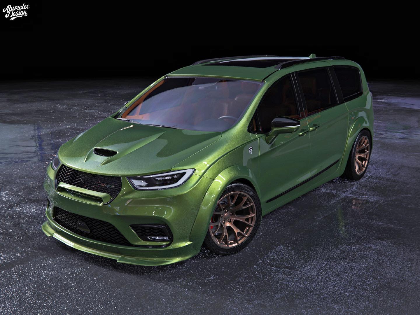 Chrysler Hellcat Pacifica Is Digitally Back for a Full 3D Shot at 707
