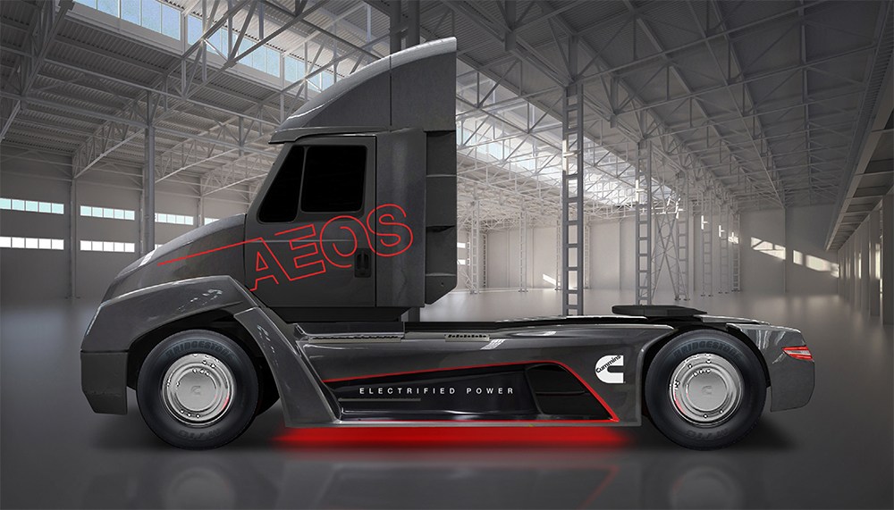 Cummins apresentou “AEOS” um caminhão elétrico para rivalizar com a Tesla
