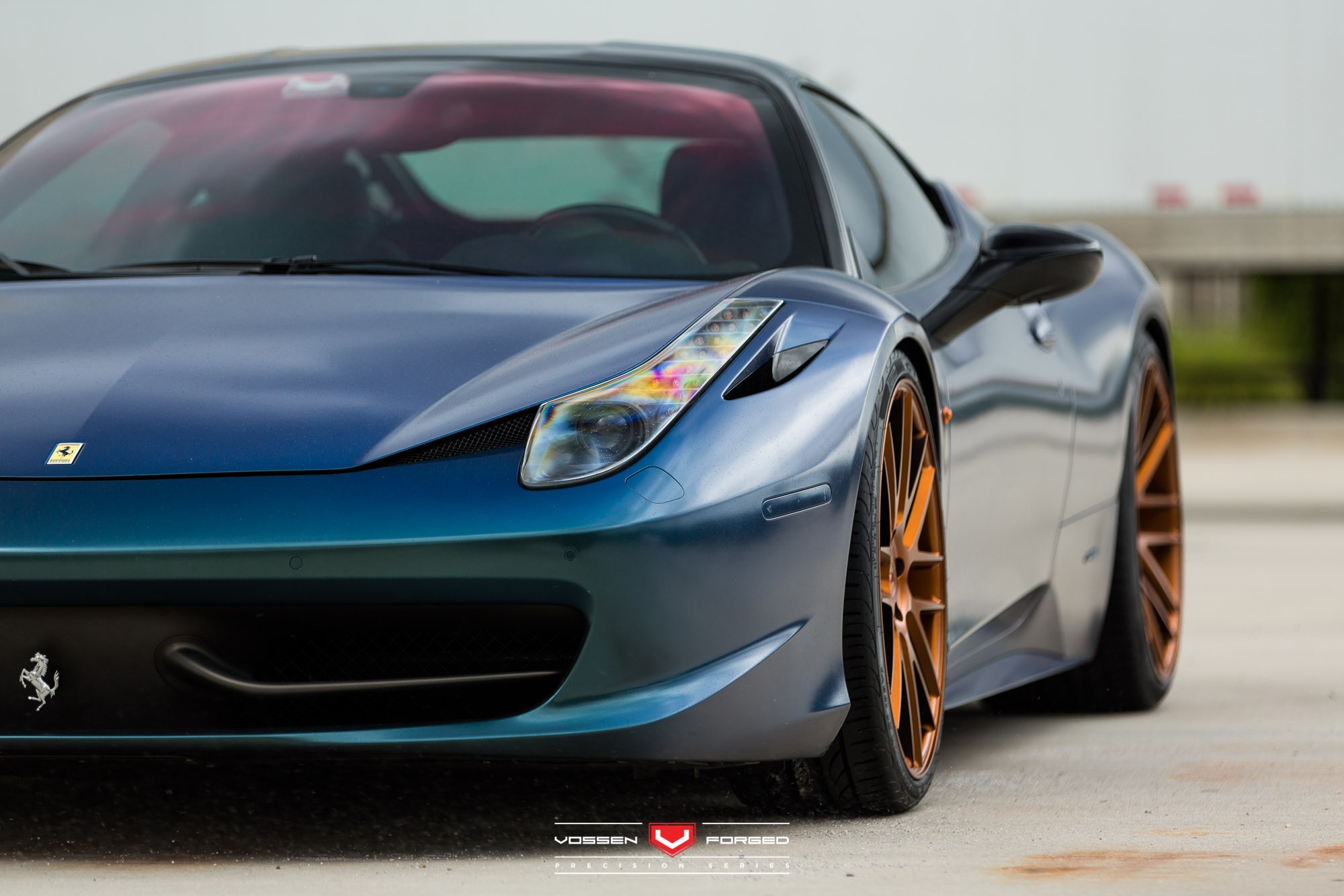 Custom Painted Blue Pearl: Ferrari 458 Fitted with Accessories