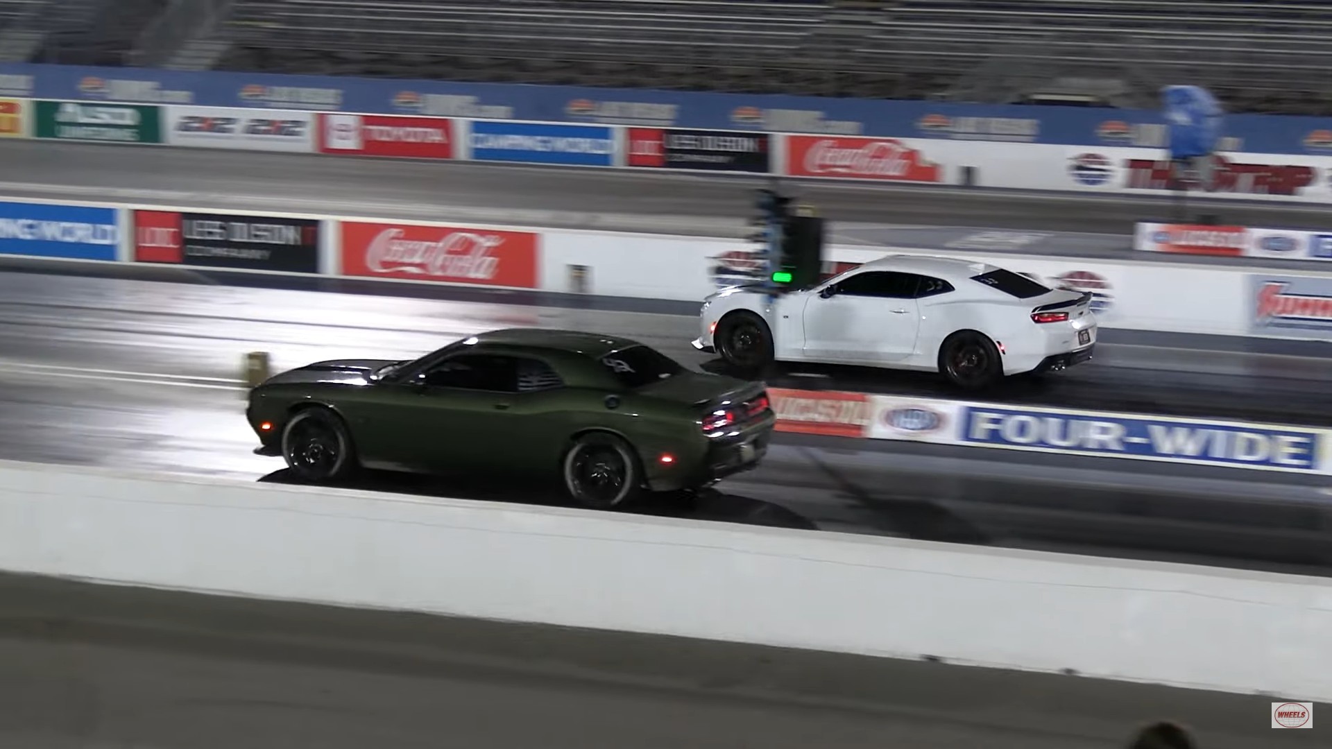 Dodge Challenger Drags Chevy Camaro, the Winner Takes on the Mighty C8 ...