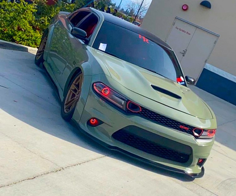 Dodge Charger Daytona 392 Muscle Tank Has Army Green Wrap Also A
