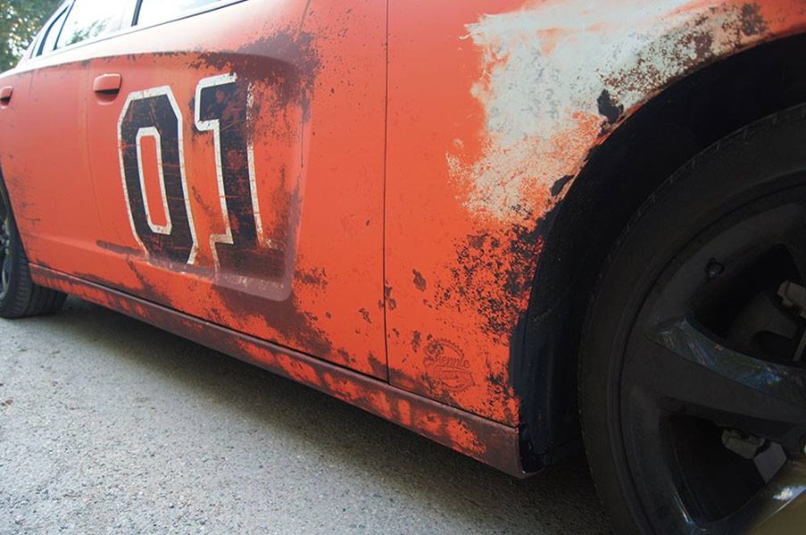 Dodge Charger Gets Rusted General Lee Wrap in Sweden - autoevolution