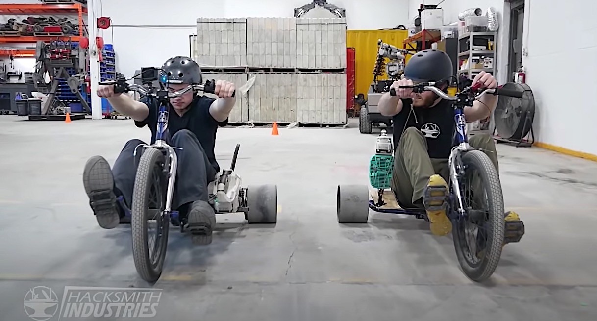 Drift Trikes Powered by Chainsaws and Leaf Blowers Race Like Mario ...