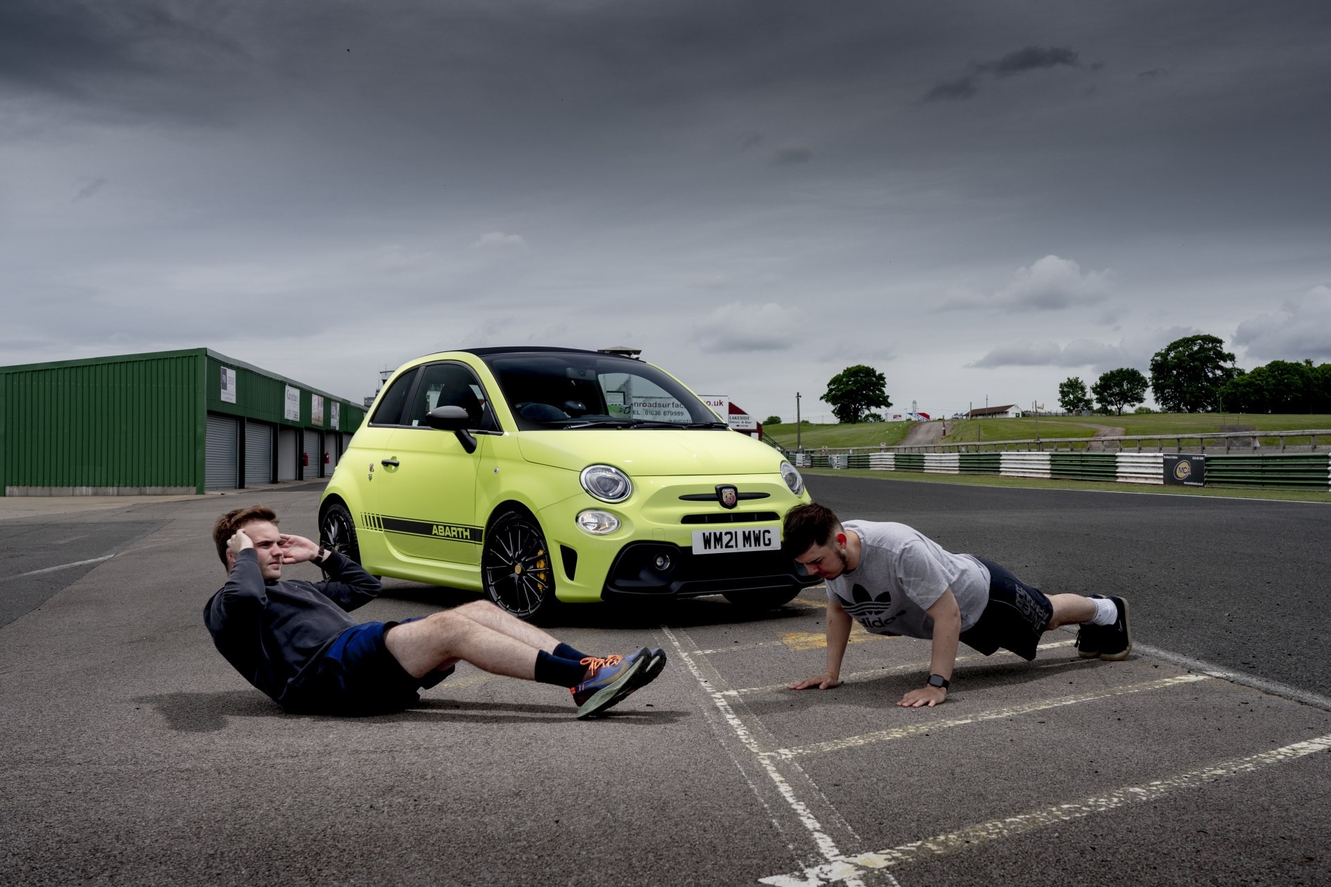 Driving an Abarth on the Track More Fun Than Working Out, Study