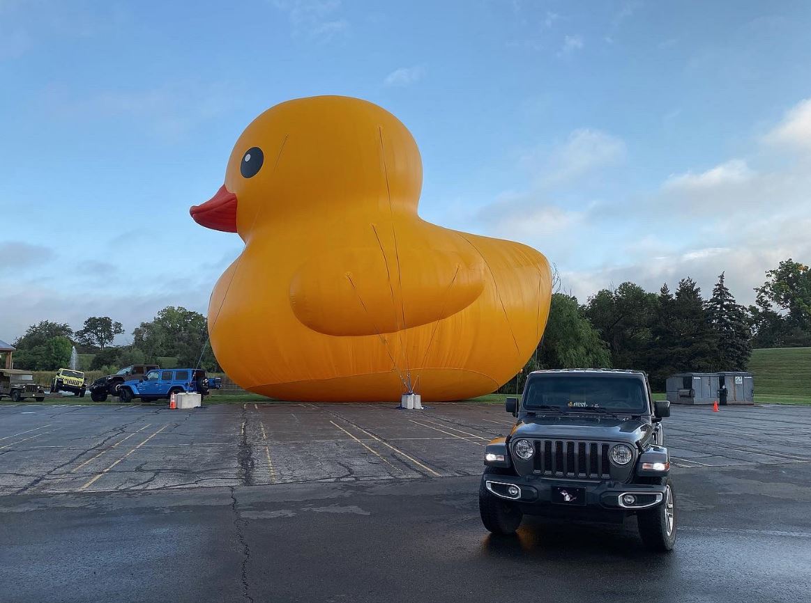 Duck That Jeep, Or How World’s Largest Rubber Duck Came to Represent