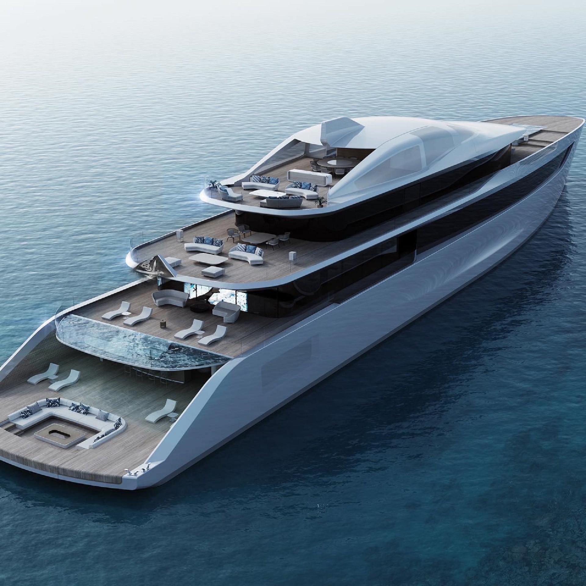 Dust Superyacht Is 272 Ft of Floating Zen, Has a 3,767 Sq. Ft. Beach ...
