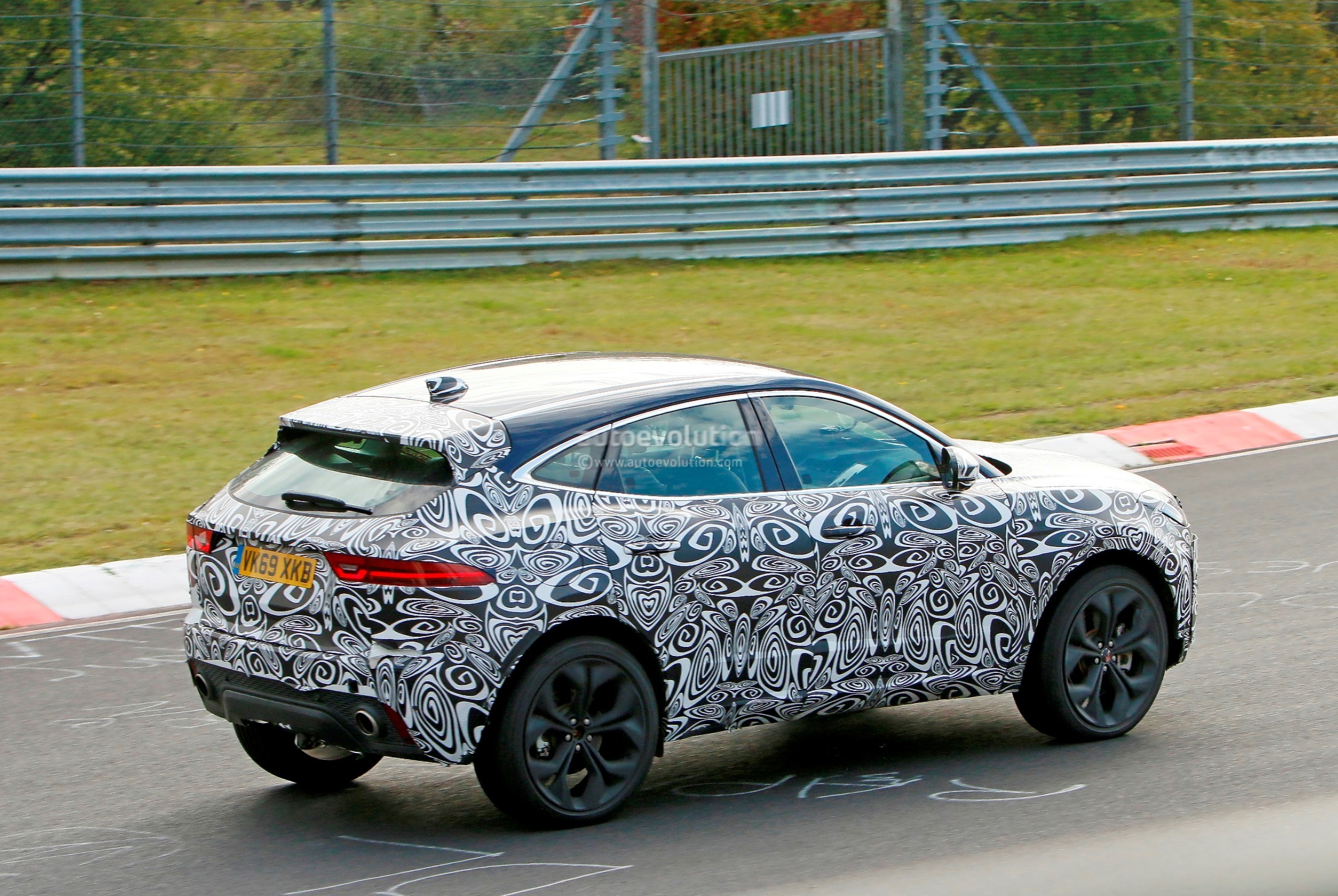 Facelifted 2022  Jaguar  E  Pace  Spied Lapping the 