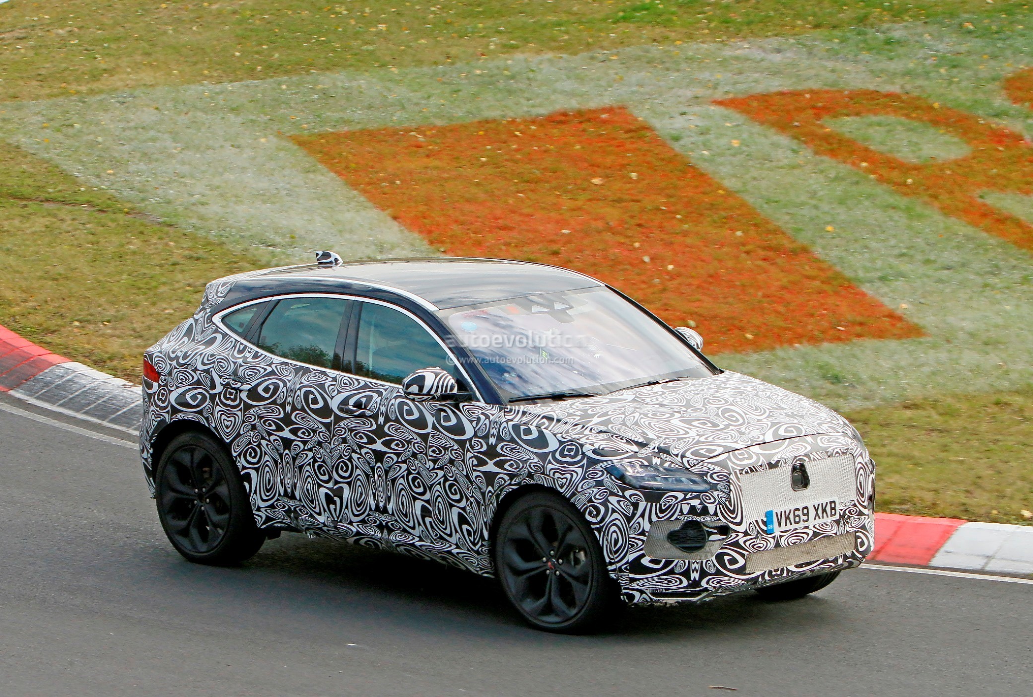Facelifted 2022  Jaguar  E Pace Spied Lapping the 