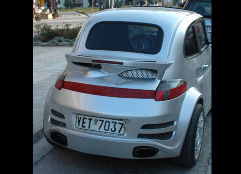 fake porsche 911 turbo based on old fiat 500 is almost cute_2