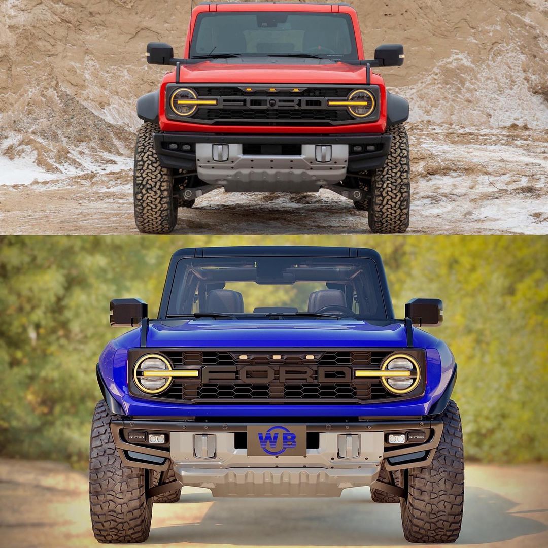 Feral 2022 Ford Bronco Raptor Gets Cgi Rear Steering Also 90s
