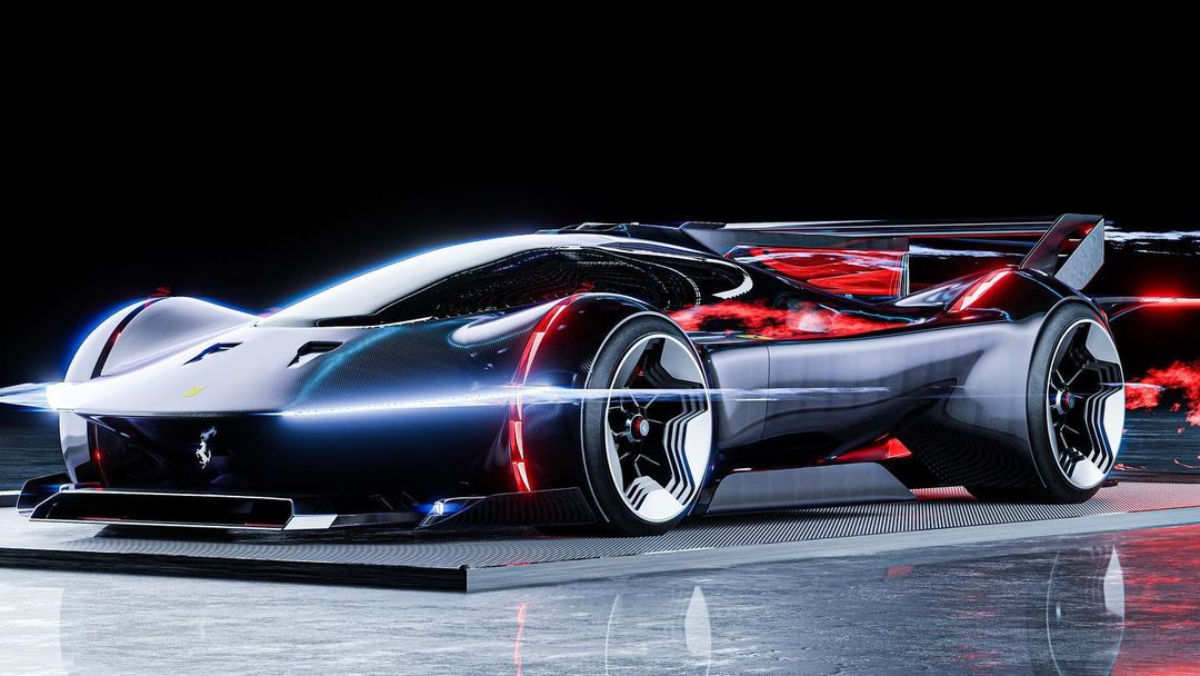 EV Ferrari Hypercar Looks Like a Spaceship for the Road, Sadly It's ...