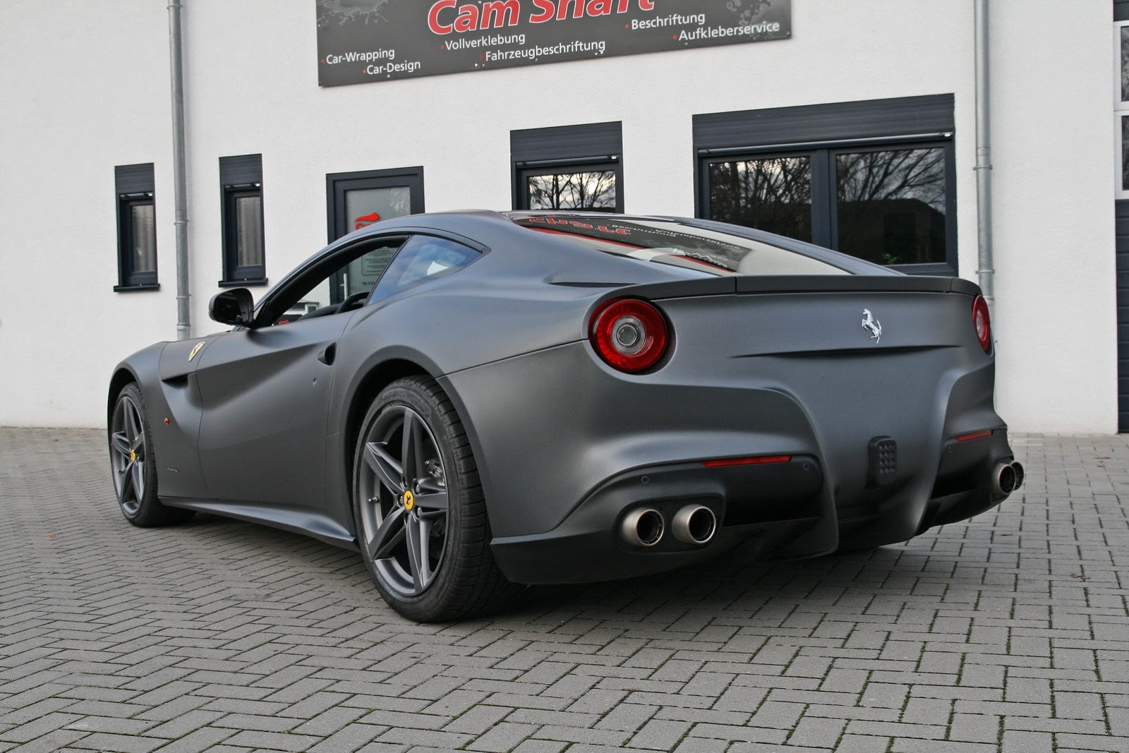 F12 Berlinetta Matte Wrapped With Custom Decals