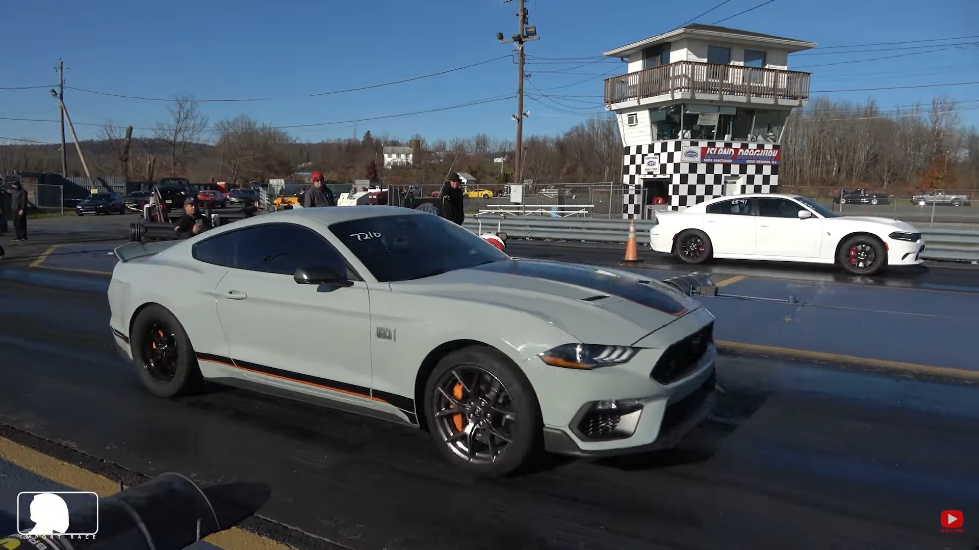 Ford Mustang Mach 1 Drags Nasty F-150 and Charger Hellcat, Furiously ...