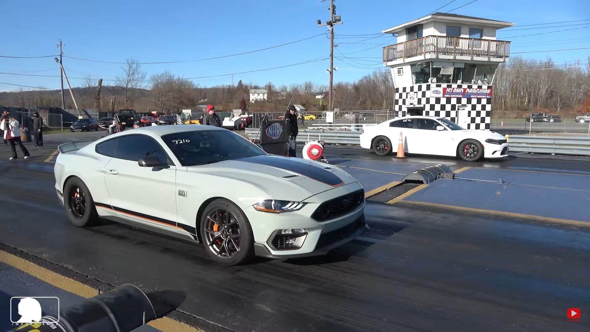 Ford Mustang Mach 1 Drags Nasty F-150 and Charger Hellcat, Furiously ...