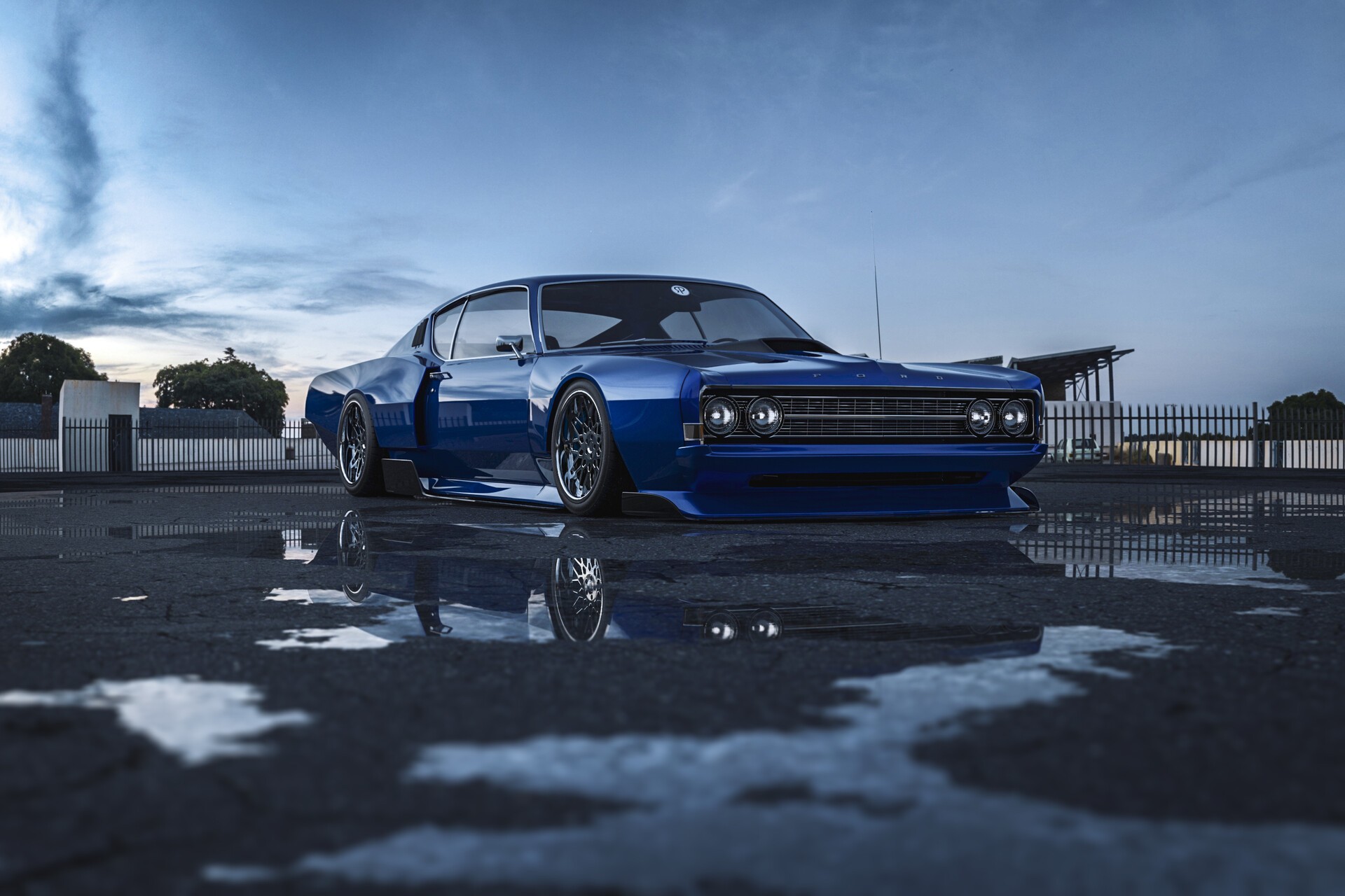 Ford Torino "Cyber Cobra": Forgotten Muscle Car Goes JDM in Widebody