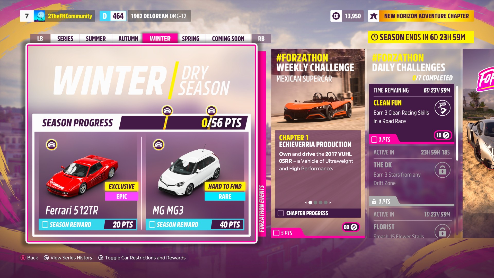Festival Playlist events and rewards May 11-18 (Winter S20) - FH5