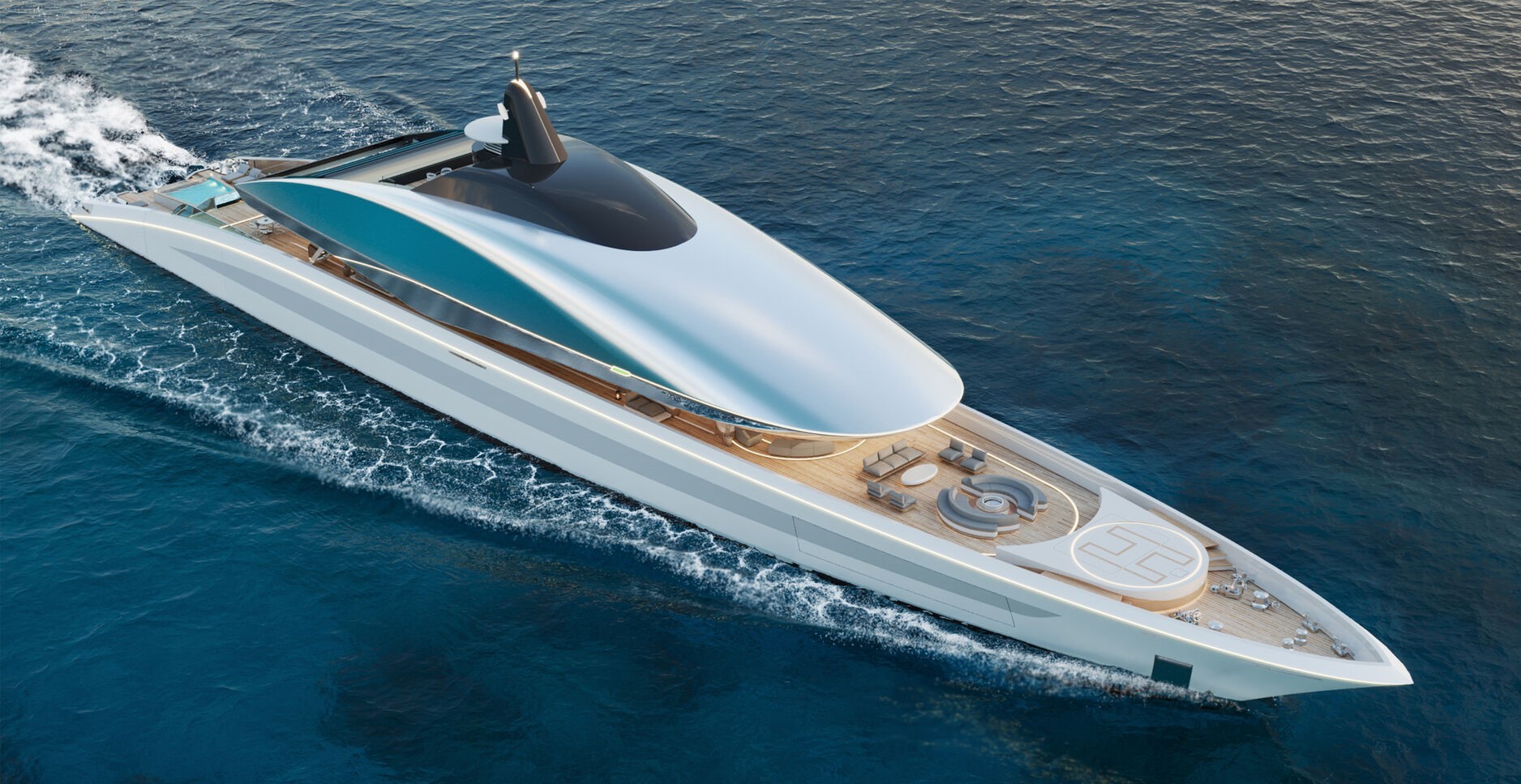 Futuristic Superyacht Concept 'Project MED' Boasts a Unique Floating ...