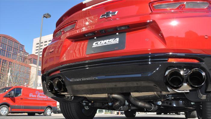 Gen 6 Chevy Camaro SS With Corsa Performance Cat-Back Exhaust System