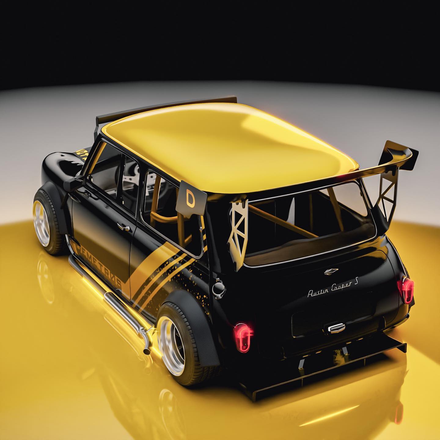 Gold-and-Black Austin Mini Cooper S Looks Like Manhart Got Into