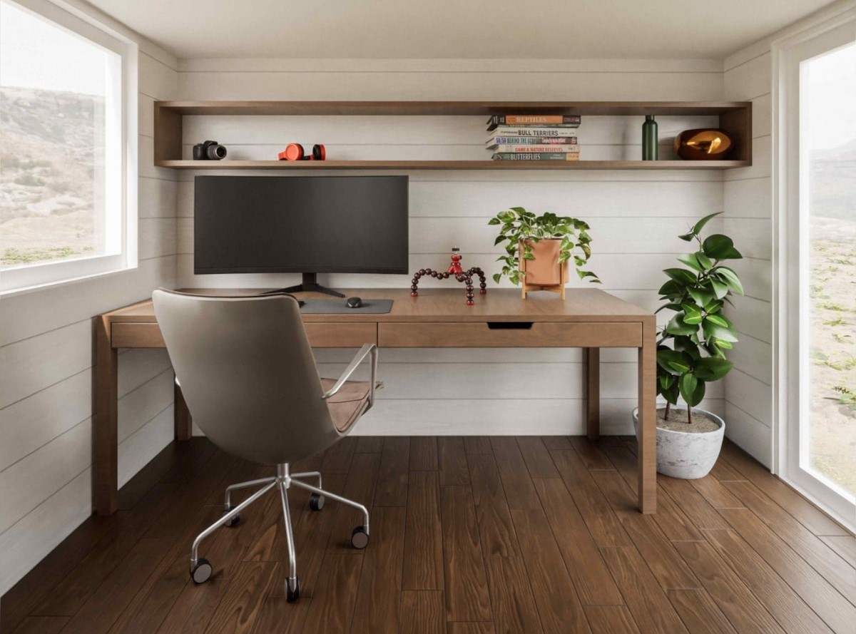 This  Tiny House Kit Doubles as the Most Charming Home Office