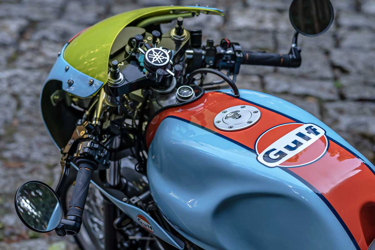 Gulf Racing's Iconic Livery Looks at Home on This Modified Yamaha SR400 ...