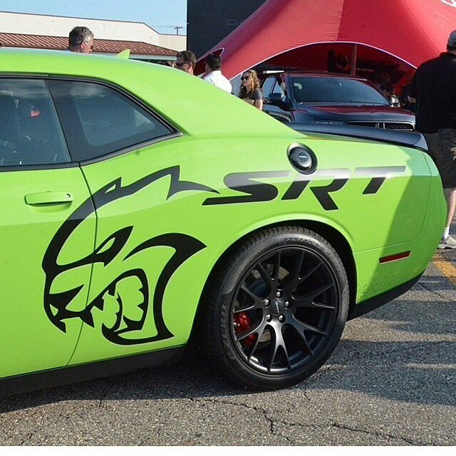 Hellcat Decals for the Dodge Challenger Spark a Debate.