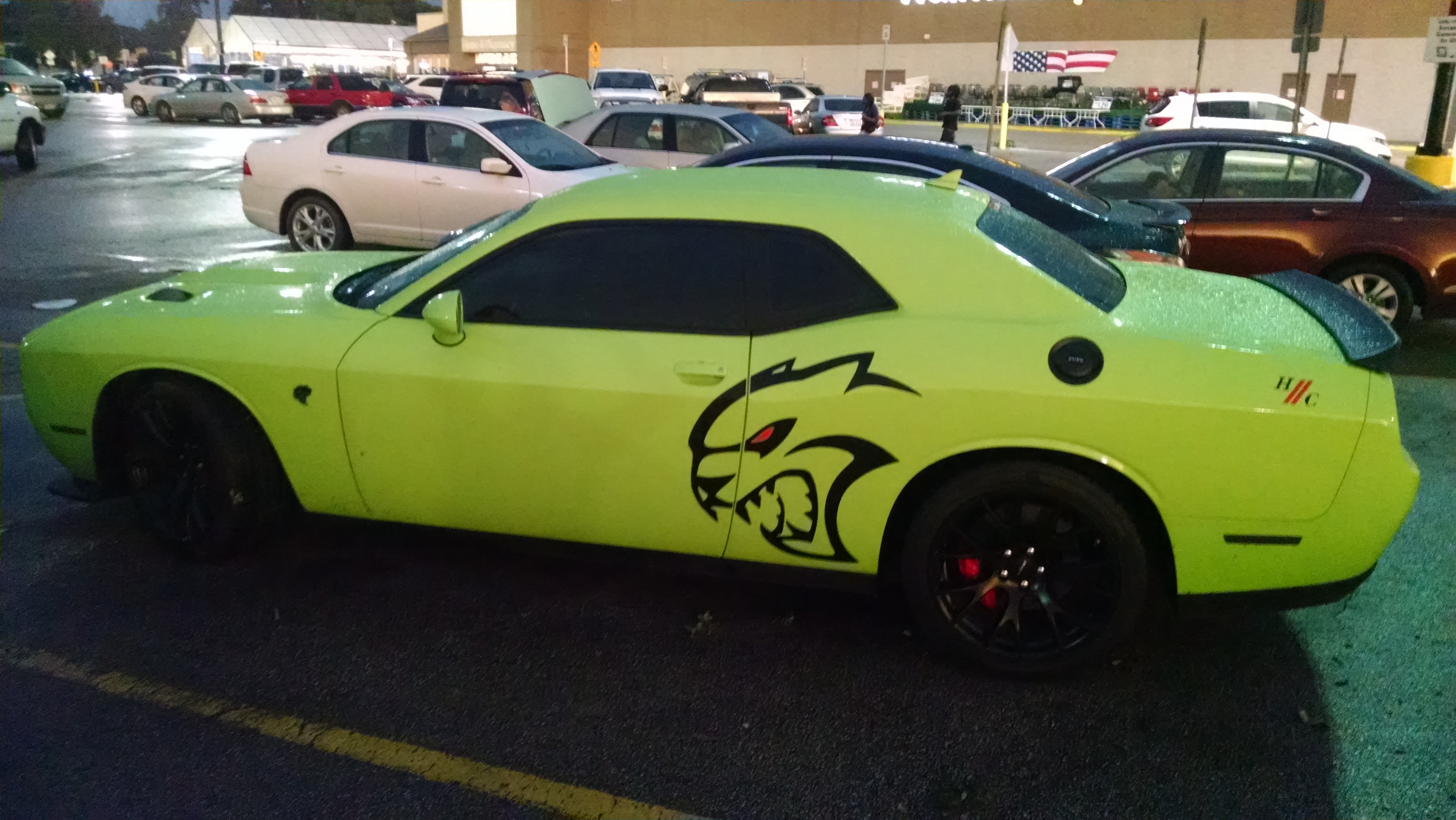 Hellcat Decals for the Dodge Challenger Spark a Debate.