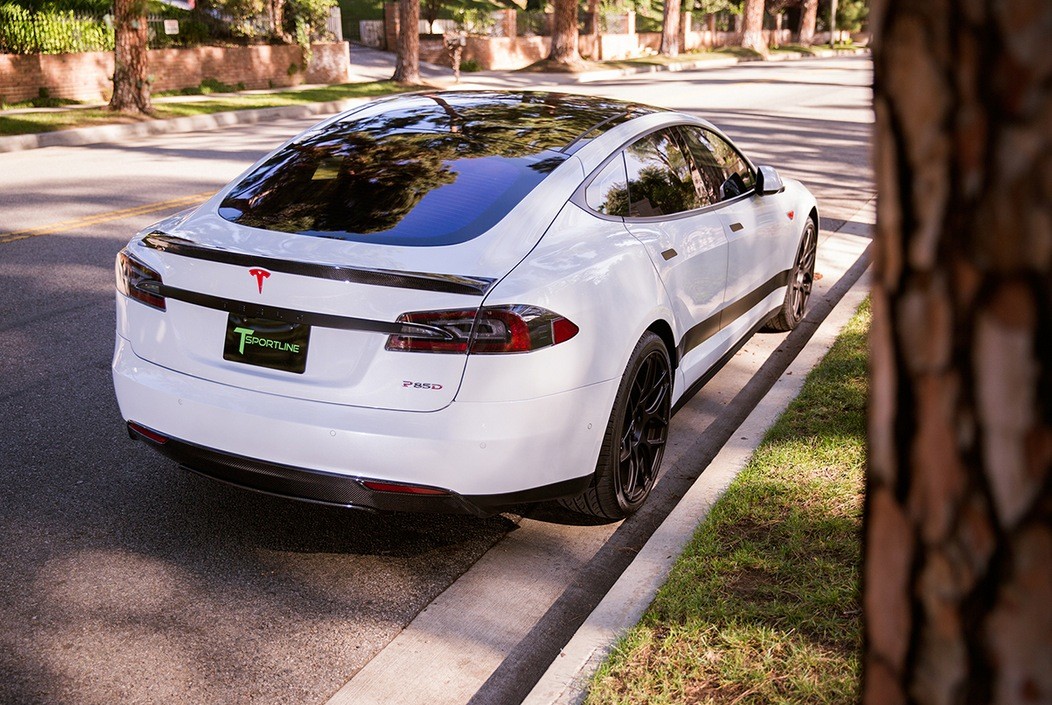 heres what the first customized white tesla p85d looks like photo gallery