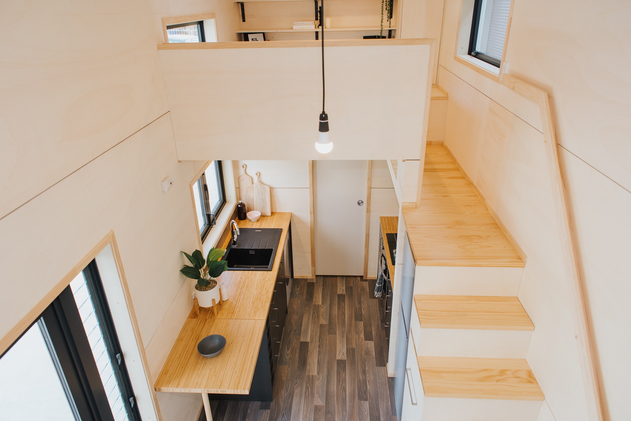 Elegant Extra-Wide Tiny House Has Two Lofts and a Walk-In Closet