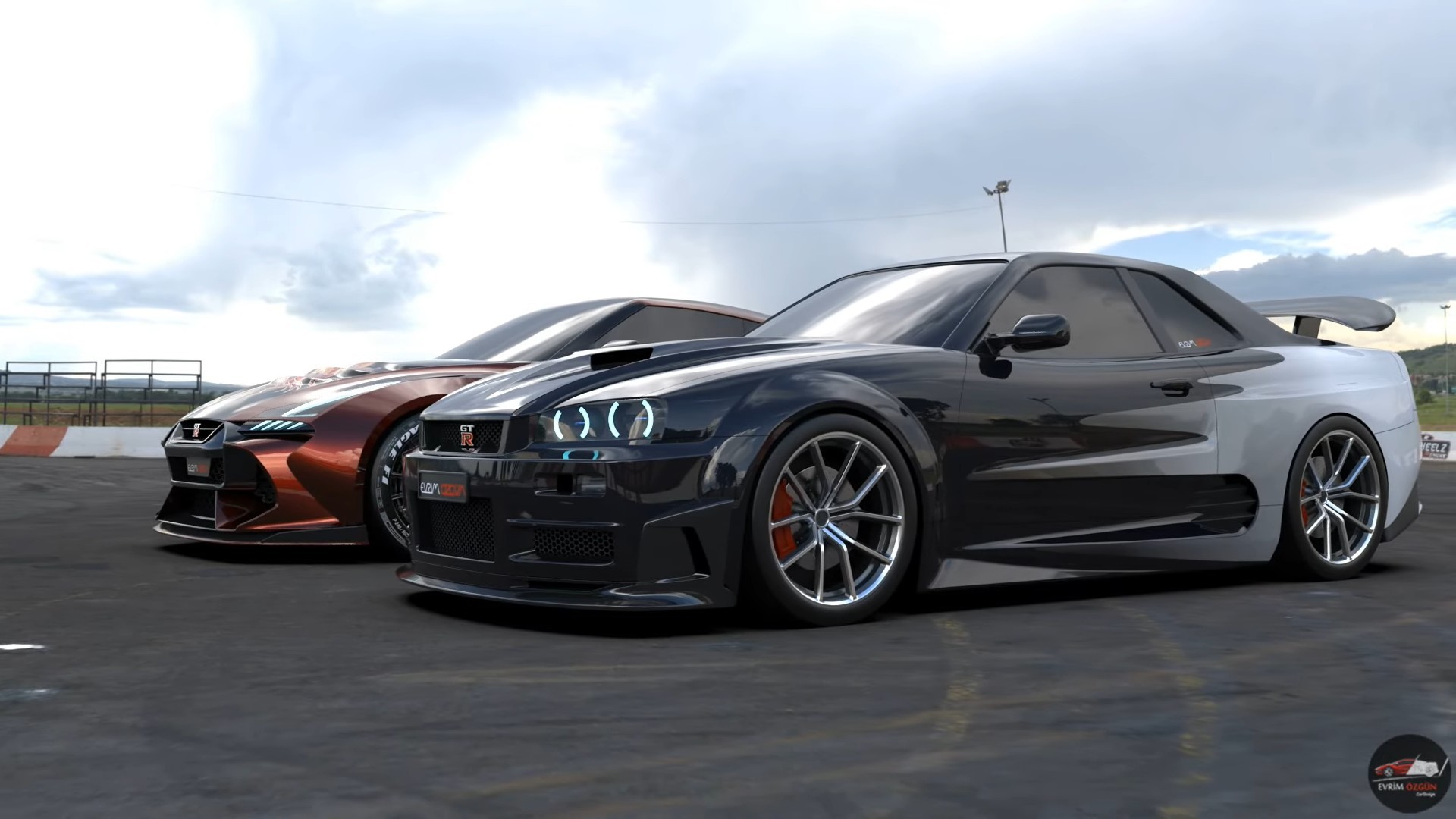 Iconic R34 Skyline GT-R Meets All-New R36 Nissan GT-R Heir - In a